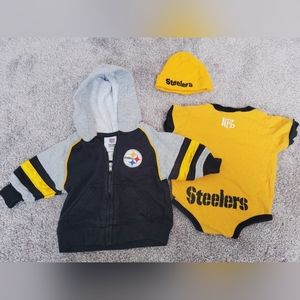 0/3M Infants NFL Pittsburgh Steelers Outfit